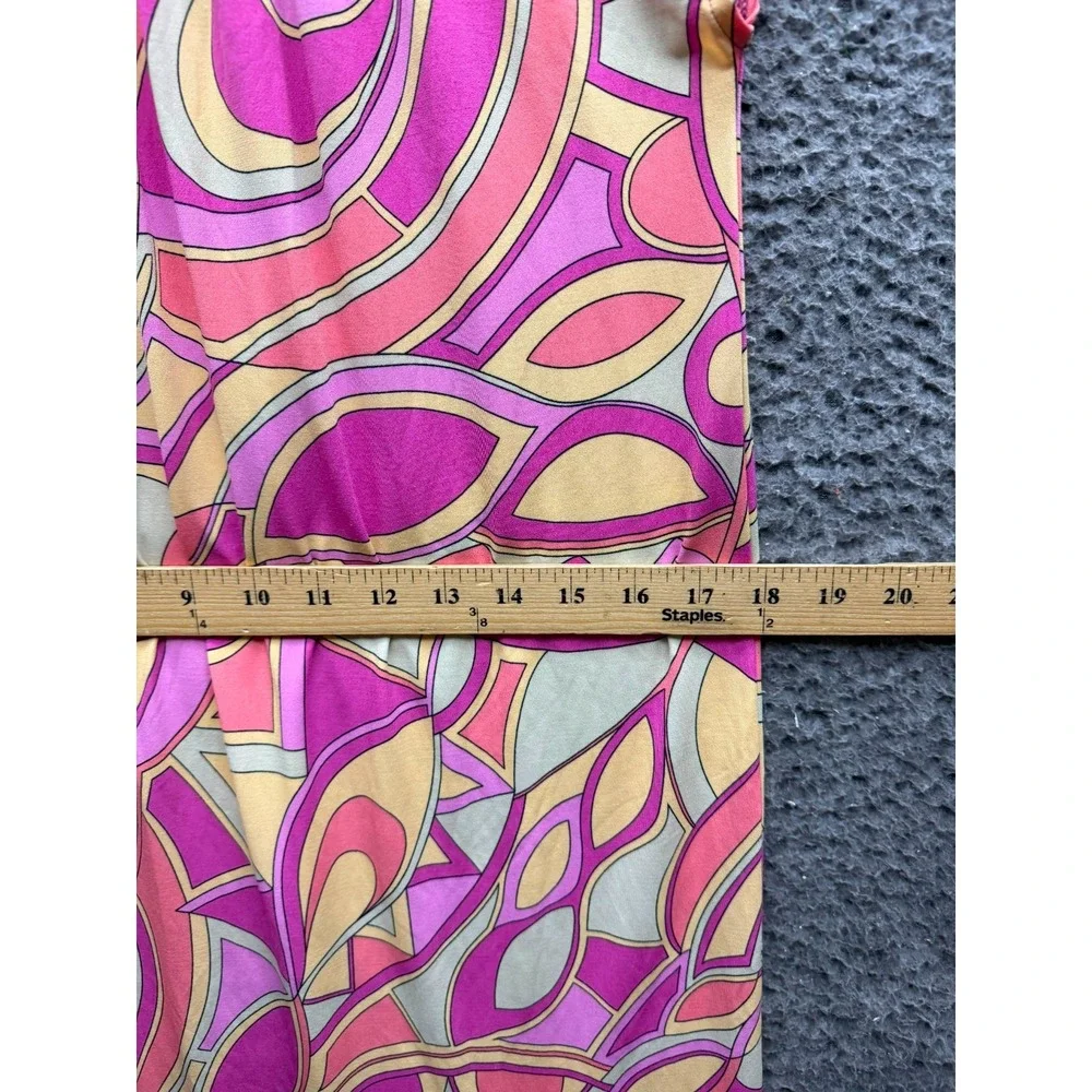 Michael Kors Abstract Print Jersey Cap Sleeve Shift Dress Multicolor Size S